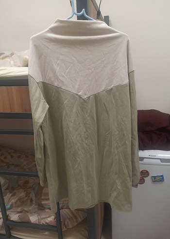 Bej ve Pastel  Bluz,  Uzun Kollu, Bohem sadece kırışık - Görsel 2