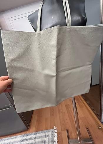 Bej Suni Deri Çanta - Görsel 2