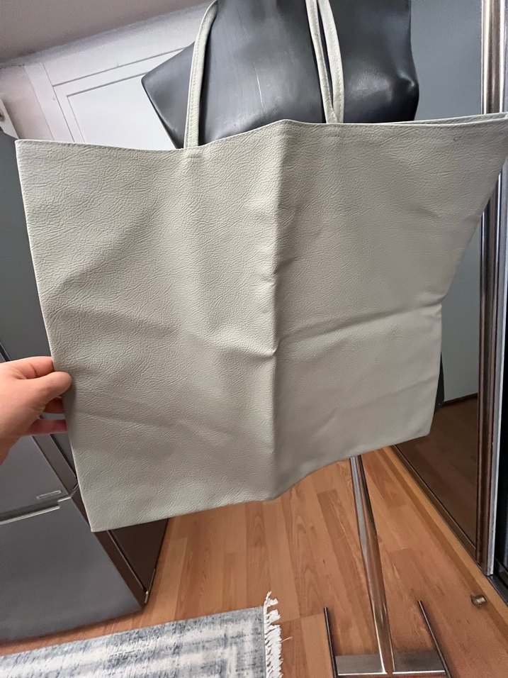 Bej Suni Deri Çanta - Görsel 2