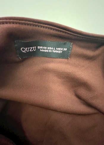 Quzu Kahverengi Crop Atlet - Görsel 3