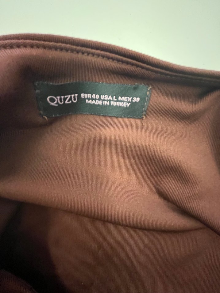 Quzu Kahverengi Crop Atlet - Görsel 3