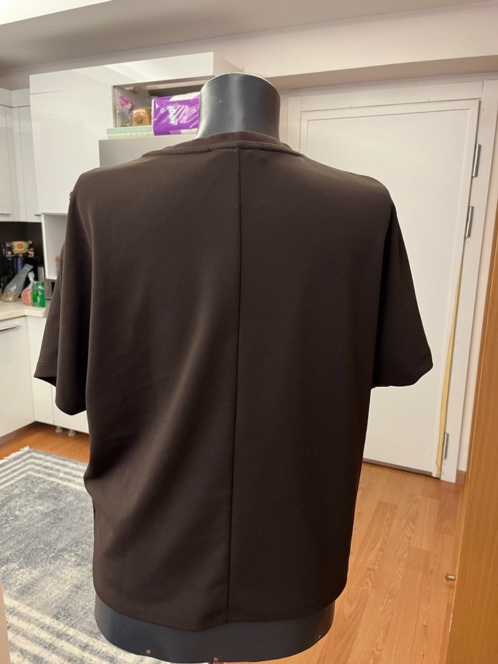 Koton Kahverengi Kısa Kollu Kadın Bluz - Görsel 2