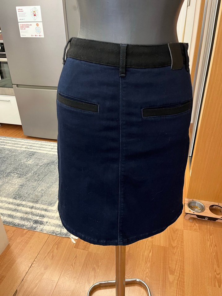 Kot Denim Etek - Görsel 3