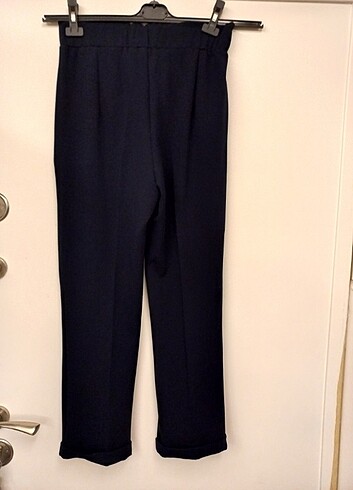 Beli lastikli paça katlı pantolon  - Görsel 2