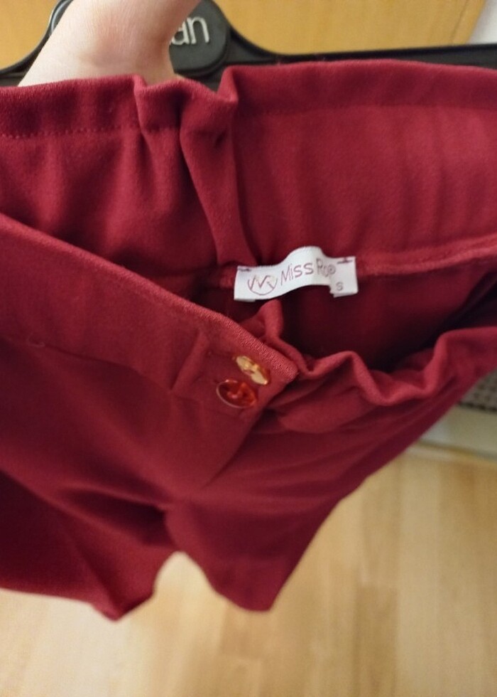 Beli lastikli paça katlı pantolon  - Görsel 3