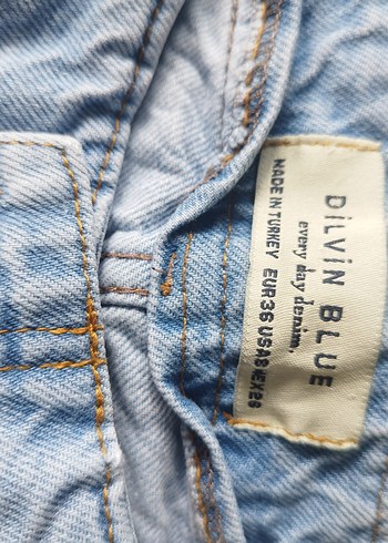 Gri Midi Boy Rahat Kesim Kadın Denim Pantolon - Görsel 6