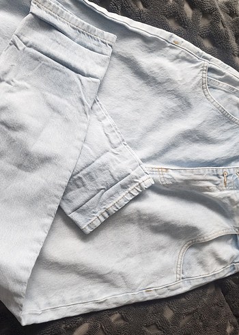 Gri Midi Boy Rahat Kesim Kadın Denim Pantolon - Görsel 5