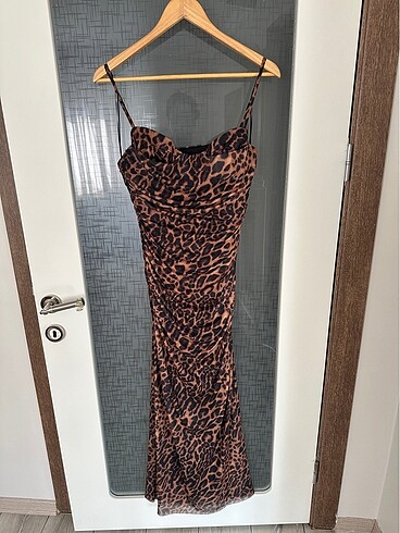 Zara Leopar Tül Elbise