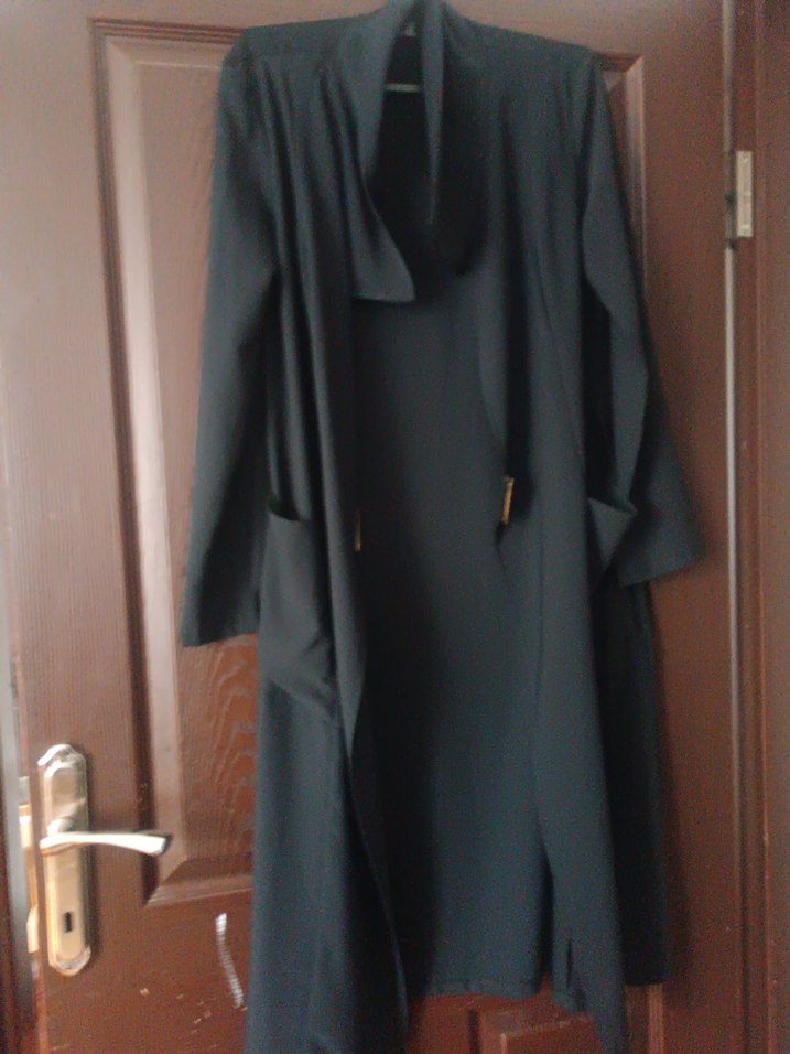 Siyah Uzun Kadın tunik - Görsel 2