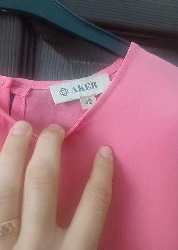 Pembe Piliseli Uzun Kollu Elbise - Görsel 3