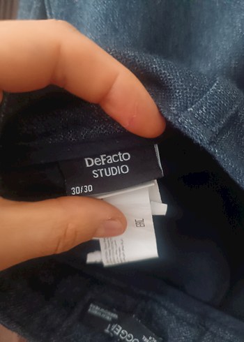 Gri Kadın Denim Kemerli Pantolon - Görsel 2