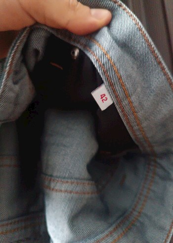 Parlak Mavi Kadın Midi Kot Pantolon - Görsel 2