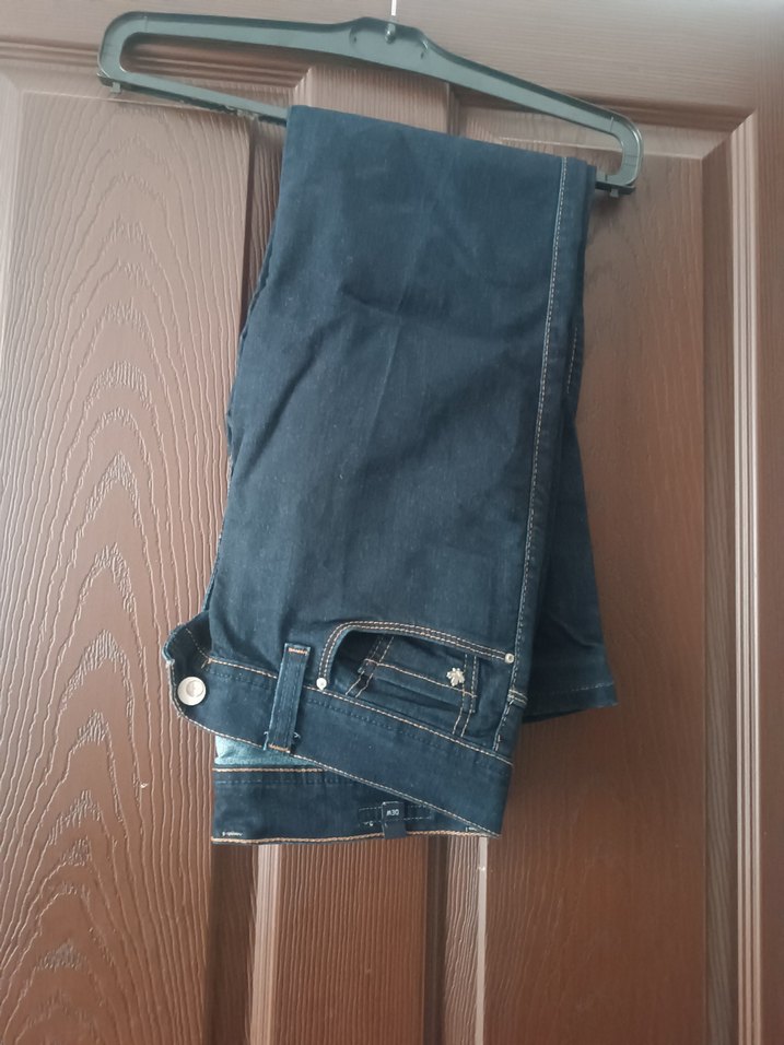 Kadın Lacivert Midi Kot Pantolon - Görsel 2