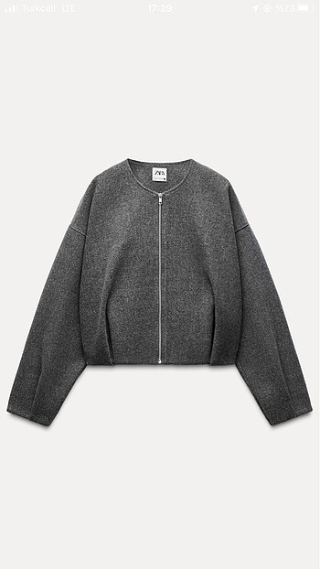 Zara Viral Kabarık Kumaş Bomber Ceket