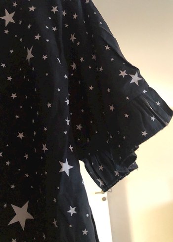 Desenli yıldızlı elbıse xl - Görsel 2