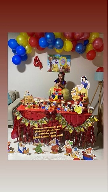 Pamuk prenses konsept set
