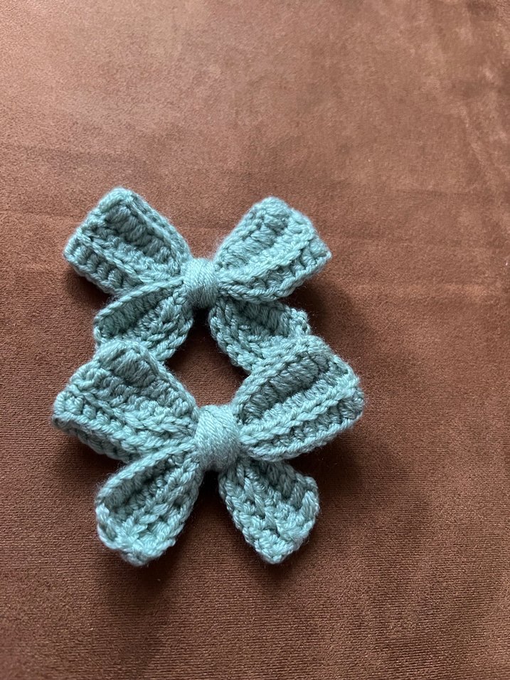 Örgü Bebek Saç Tokası - Görsel 3