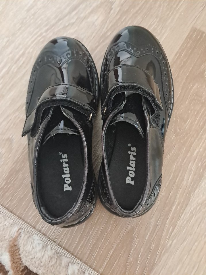 polaris Siyah Parlak Tokalı Erkek Çocuk Ayakkabısı 29 numara - Görsel 5