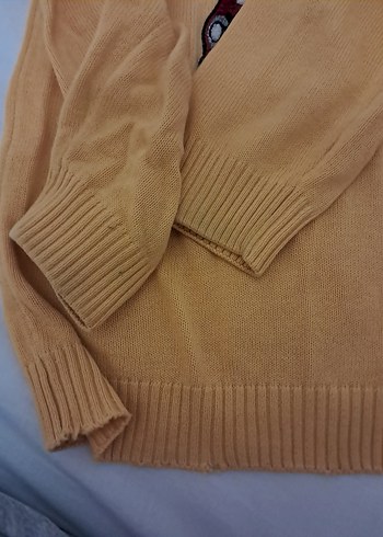 LCW Waikiki sarı Uzun Kollu Triko cocuk Kazak 5,6yaş - Görsel 5