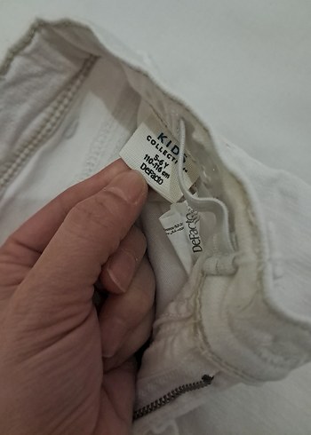 DeFacto 5-6 Yaş Tertemiz Beyaz denimKot - Görsel 4