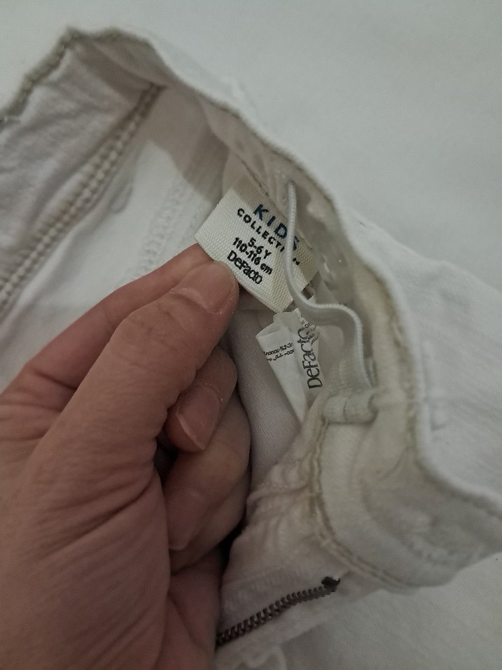 DeFacto 5-6 Yaş Tertemiz Beyaz denimKot - Görsel 4
