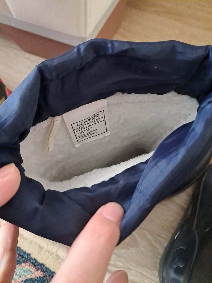 Siyah Erkek Çocuk Lastik Bot - Görsel 5