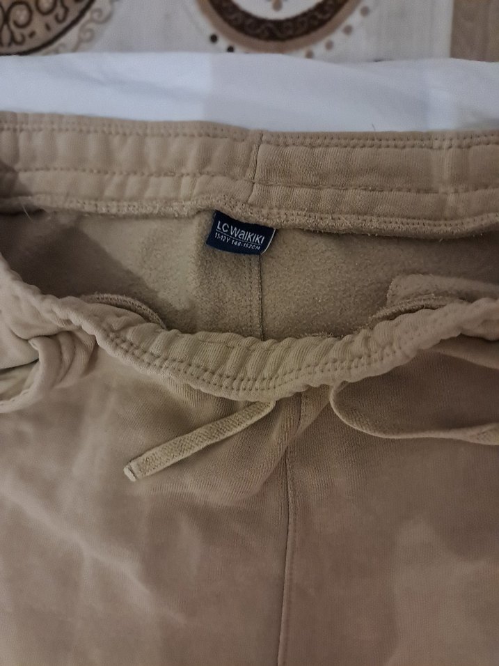 Bej Rahat Kesim erkek çocuk Eşofman Altı - Görsel 4