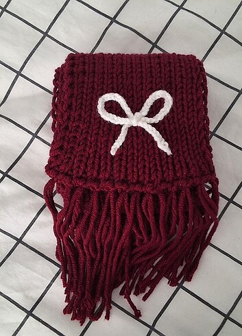  Beden bordo Renk Bordo atkı