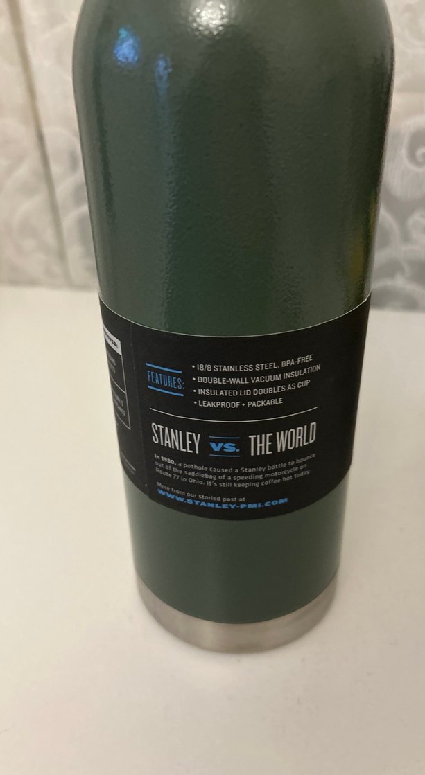 Stanley Vakumlu Çelik Termos 1L Yeşil - Görsel 4