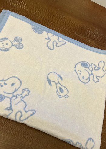 Pamuklu Beyaz Baskılı Çocuk Battaniyesi - Görsel 4