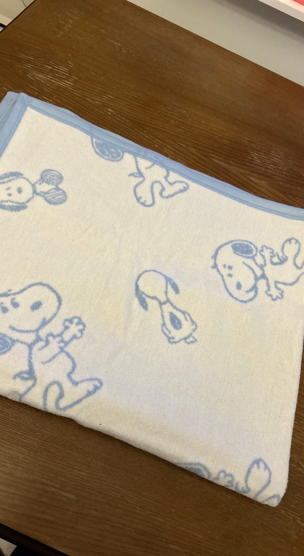 Pamuklu Beyaz Baskılı Çocuk Battaniyesi - Görsel 4