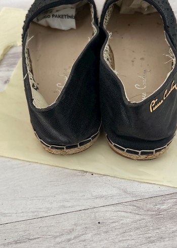 Siyah Nakışlı Kadın Espadril Dolgu Topuk - Görsel 3