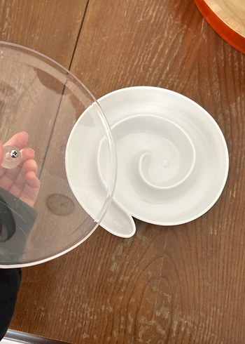 Beyaz Çağdaş Desensiz Tabak - Görsel 2