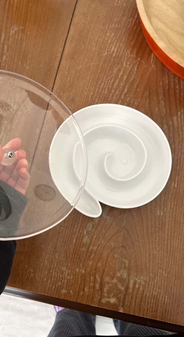 Beyaz Çağdaş Desensiz Tabak - Görsel 2