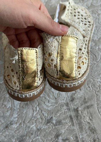 Dantel Detaylı Beyaz Kadın Espadril - Görsel 3