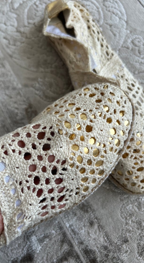 Dantel Detaylı Beyaz Kadın Espadril - Görsel 2