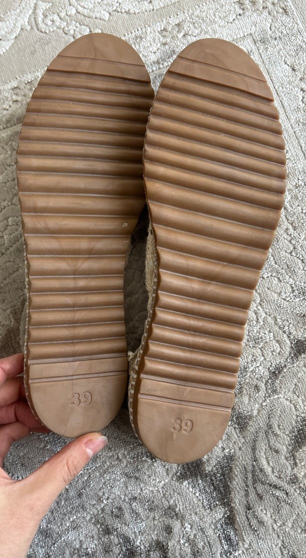 Dantel Detaylı Beyaz Kadın Espadril - Görsel 5