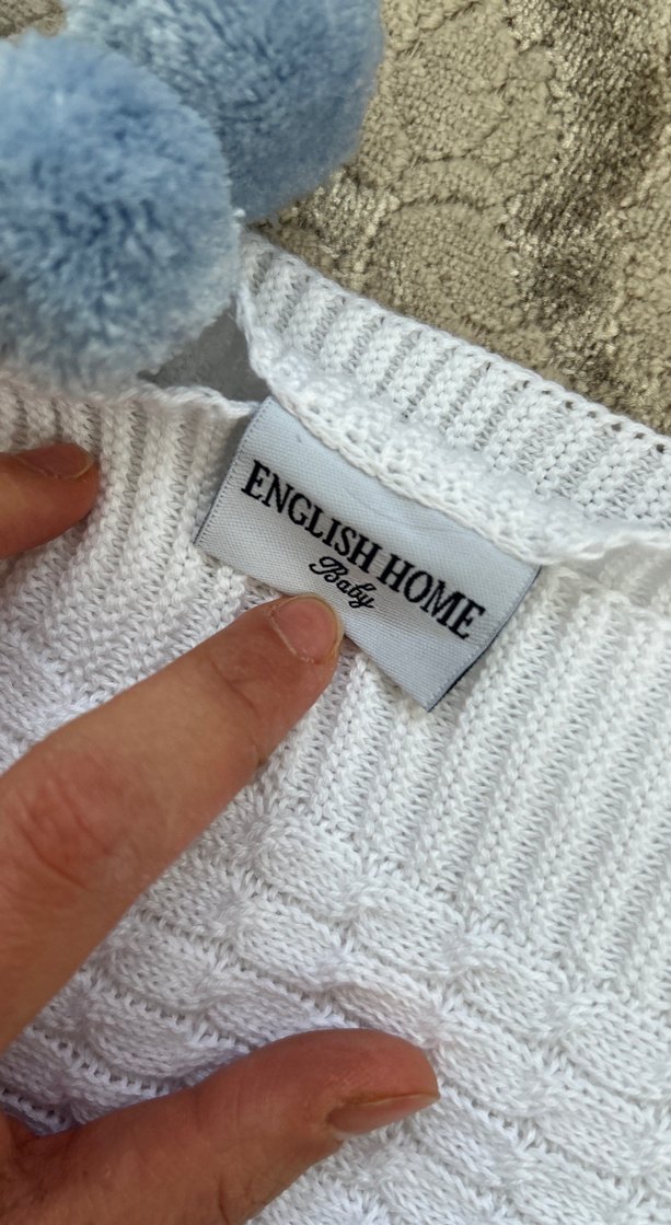 Beyaz Pamuklu Bebek Battaniyesi - Görsel 3