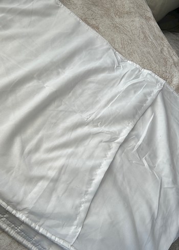 Beyaz Düz Yatak Örtüsü ve 2 adet yastık kılıfı - Görsel 7