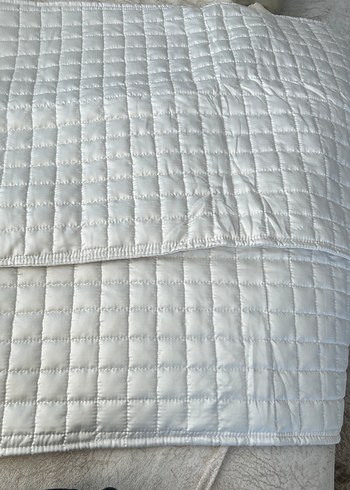 Beyaz Düz Yatak Örtüsü ve 2 adet yastık kılıfı - Görsel 6