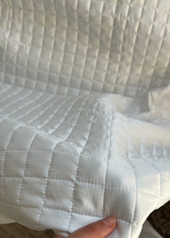 Beyaz Düz Yatak Örtüsü ve 2 adet yastık kılıfı - Görsel 3