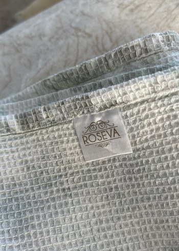 Çiçek desenli mavi pastel detaylara sahip pike - Görsel 5