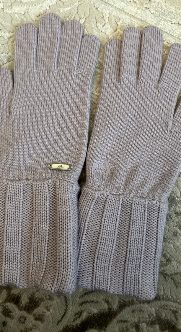 Gri Örgü Kadın Adidas Eldivenleri - Görsel 2