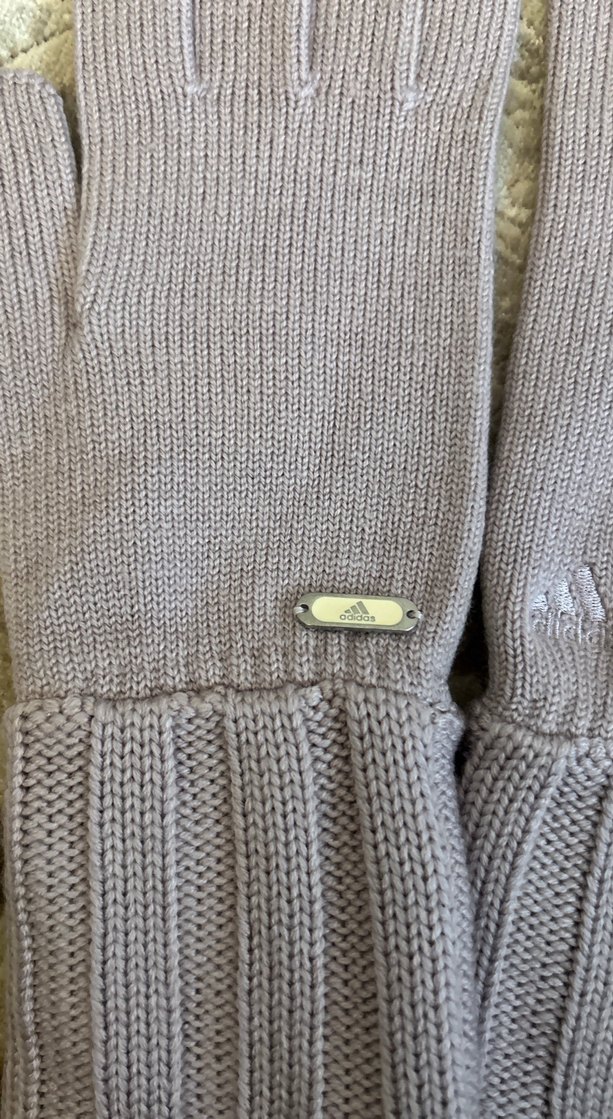 Gri Örgü Kadın Adidas Eldivenleri - Görsel 3