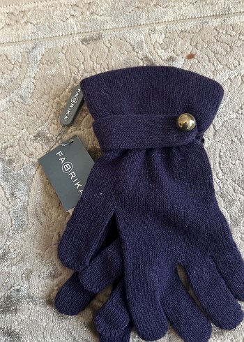 Mor Örgü Kadın Eldiven - Görsel 2