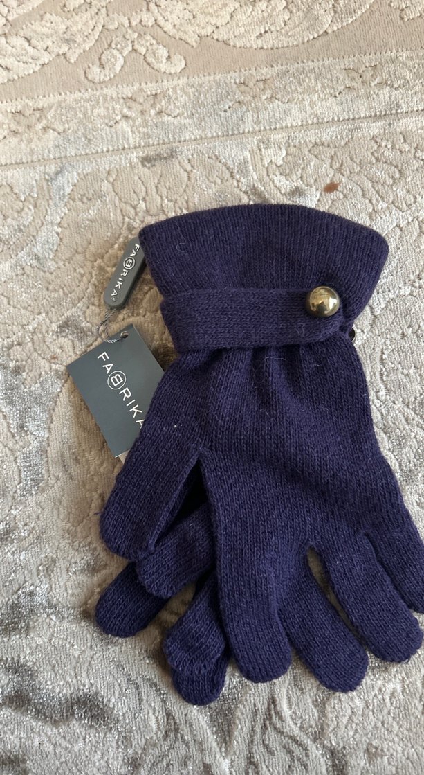 Mor Örgü Kadın Eldiven - Görsel 2