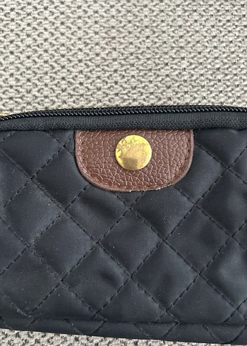 Kemer Detaylı Siyah Kadın Minik Cüzdan - Görsel 2