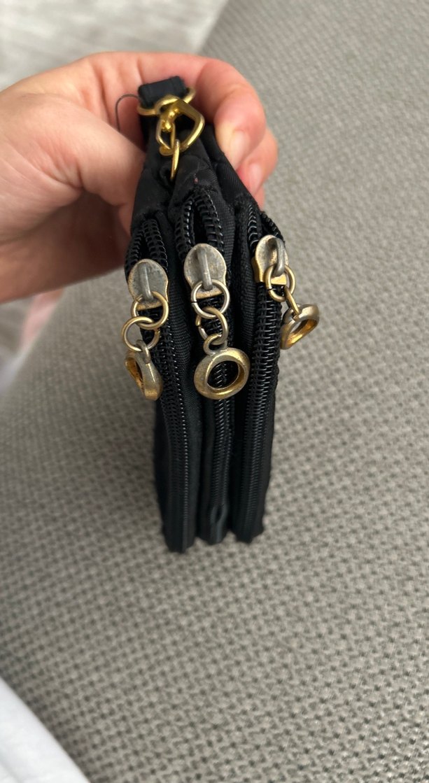 Kemer Detaylı Siyah Kadın Minik Cüzdan - Görsel 4