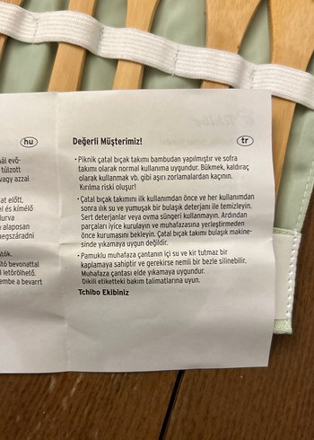 Pastel Renkli Bej Bambu Çatal Bıçak Seti - Görsel 4