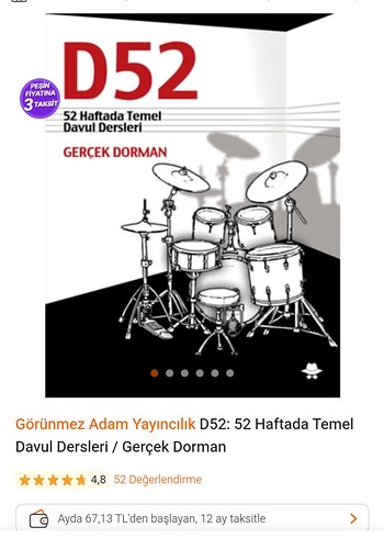 D52 52 Haftada Temel Davul Dersleri Kitabı - Görsel 5